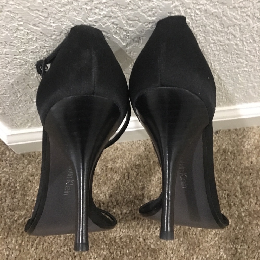 Calvin Klein Rhinestone Sandals Heels Size 10 - Picture 4 of 8